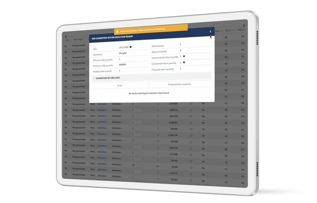 Automate refills & returns